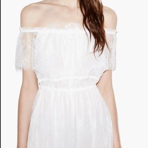 The Kooples Bohemian ivory lace midi-dress! Beautiful details +elastic waist🤍🤍